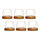 Maxbell Glass Tea Cup Drinkware Creative Double Wall Cups for Home Restaurant Office