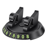 Maxbell 2 in 1 Temporary Parking Card Number Plate Car Phone Holder for Parking Style D