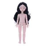 Maxbell Lovely 28cm Girl Doll Nude Body Part Black Curly Hair