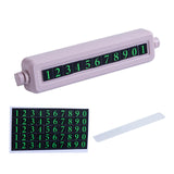 Maxbell Temporary Parking Card ABS Adhesive Car Decoration for Outdoor Roadside