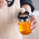 Maxbell Spice Jars Salt Sugar Glass Condiment Container Seasoning Box  Honey stick