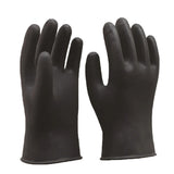Max Long Industrial Rubber Latex Gloves Work Safety Gardening Gloves Black 36cm