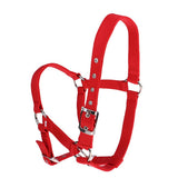 Maxbell Adjustable Nylon Webbing Equestrian Western Horse Halter Horse Riding Wear Red M