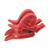 Maxbell 2Pcs Gift Paper Roll Holder Clip Tabletop Tape Dispenser Two Clamp Organizer Red