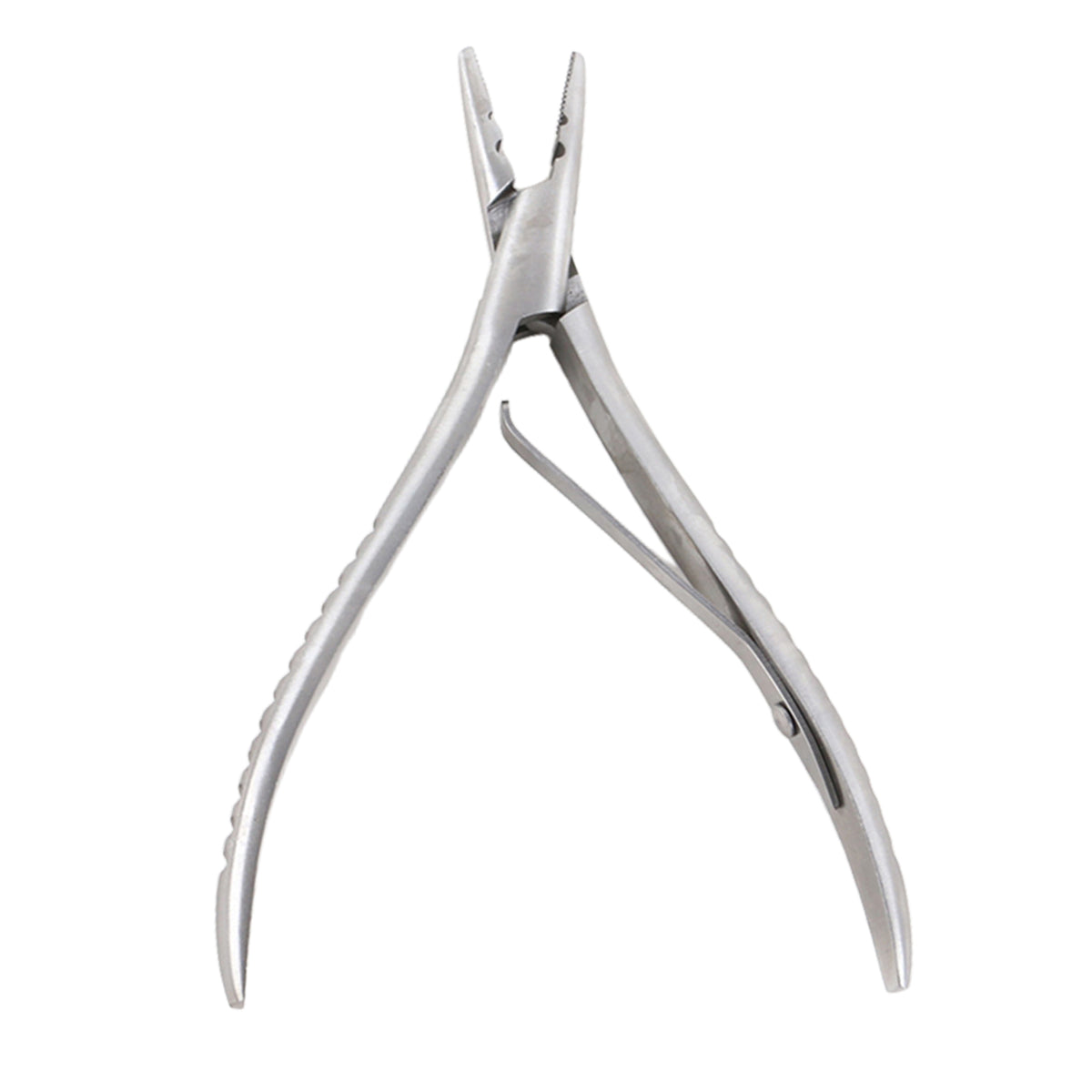 Maxbell Silver  Stainless Steel Hair Extension Pliers for Micro Nano Ring 2 Holes