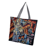 Maxbell Tote Bag Shopping Bag Canvas Grocery Bags Beach Bag Coloured Pattern Durable Style C