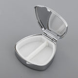 Maxbell Stainless Candy Pill Box Portable Tin Pots Cosmetic Jars Cases Container Trapezoid