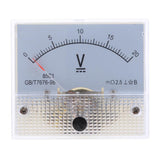 Max 85C1 DC Rectangle Ammeter Amp Current Tester Analog Panel Voltmeter 0-20 V