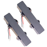 Max Maxb Sealed Closed Humbucker Pickup for 4 String Electric Bass Guitar Black
