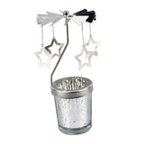 Maxbell Romantic Rotating Candle Holder Candlestick for Home Ornament Star
