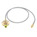 Maxbell Camping Stove High-Pressure Propane Hose and Adapter for Flat Gas Tank 102cm