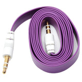 Max 3.5mm Jack Male to Male Audio Cable Cord for Computer Mobile Phone Purple