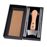 Maxbell Guitar Fret Repair Tools Fretboard Protector Measuring Ruler Jagged Knife