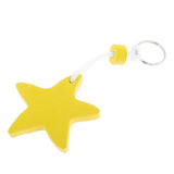 Maxbell Yacht Sailing Boating Floating Key Ring Star Shaped Keyring Key Chain Yellow