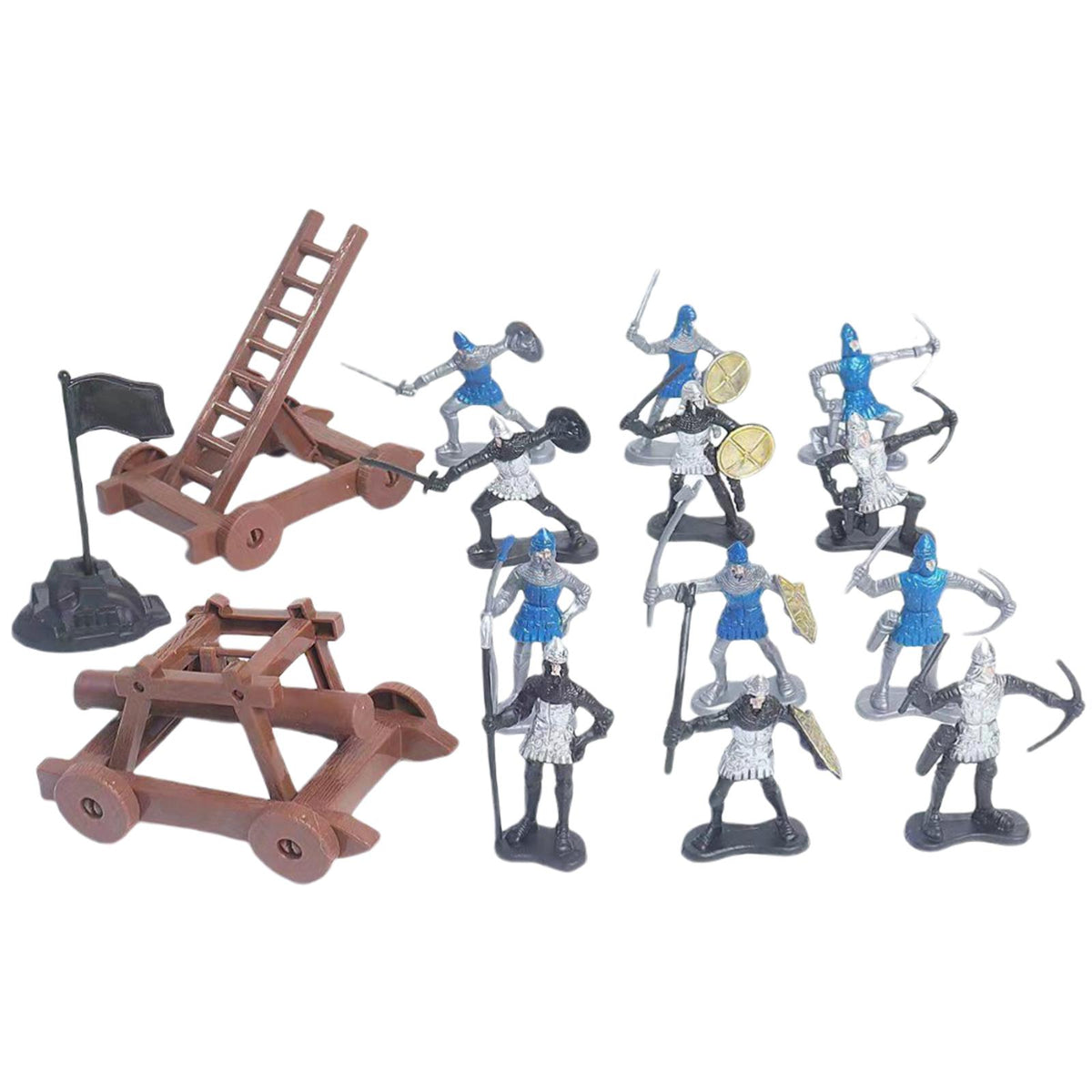 Maxbell Plastic Toys Soldiers Set Development Toys Knights Playset for Kids Car A