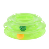Max Interactive Pet Game Bell Toy Entertainment Turntable Amusement Plate green