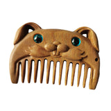 Maxbell Wood Hair Combs Beard Comb Multi Functional Portable Women Men Gift Handmade Rabbit