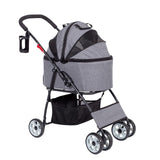 Maxbell Pet Stroller Cat Travel Cart Foldable Stable for Dogs Accessories Kitten