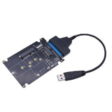 Maxbell mSATA to SATA Adapter Pci-E SSD SATA3.1 Standard Converter m.2