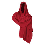 Maxbell Medieval Hooded Cloak Shoulder Cowl Adult Garment Cosplay Party Fancy Dress Red