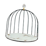 Maxbell Shelf Bird Cage Perfume Storage Rack for Bathroom Vanity Tray White Single Layer