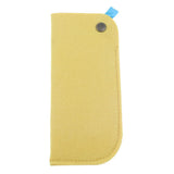 Max 2 Pack Soft Felt Eyeglass Slip Cases Glasses Sunglasses Pouch Storage Yellow