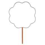 Max 1Pcs Antique Chinese Handheld Fan Rack Bamboo DIY Palace Fan Blank Flower