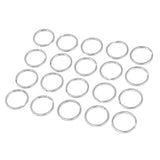 Maxbell 20Pcs Split Key Chain Keyring Loose leaf Rings For Keychain ,Crafts 2.0x30mm