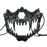 Maxbell Skull Mask Realistic Halloween Mask for Stage Performances Birthday Dress up Style B Black