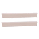 Maxbell 2xBlank Guitar Saddle White 80x3x10mm for Electric Acoustic Classical Guitar