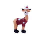 Maxbell Deer Statue Collection Animal Miniatures Craft for Bar Living Room Birthday Red