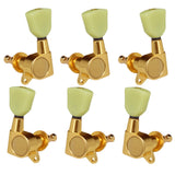 Max 6 Pieces Closed Electric Guitar Tuning Pegs Tuners Machine Heads Gold