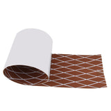 Max Boat Flooring Mat Faux Teak Decking Yacht Sheet Pad Cross Brown White Stripe