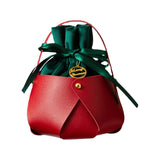 Maxbell Candy Bag Santa Velvet Gift Bags for Holiday christmas Tree Red