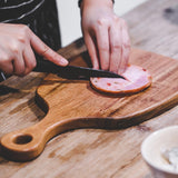 Maxbell Walnut Wood Cutting Board with Handle Kitchens Chopping and Serving Tray #5