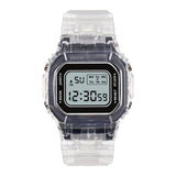 Maxbell Transparent Sport Watch Digital LED Waterproof Wristwatch Gift Black