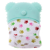 Maxbell 2Pcs Baby Teething Mitten Silicone Mitt Bite Training Glove Teether