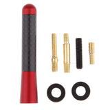 Max Maxb Short Stubby Car Auto Antenna AM/FM Radio Aerial Mast Screw Type Red