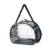 Maxbell Cats Travel Carrier Comfortable Clear Detachable for Camping Small Dogs 42cmx26cmx35cm