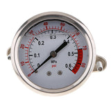 Max Maxb 1/4" NPT Side Mount 2.16"Face Compressor Compressed Air Pressure Gauge 0.6MPA