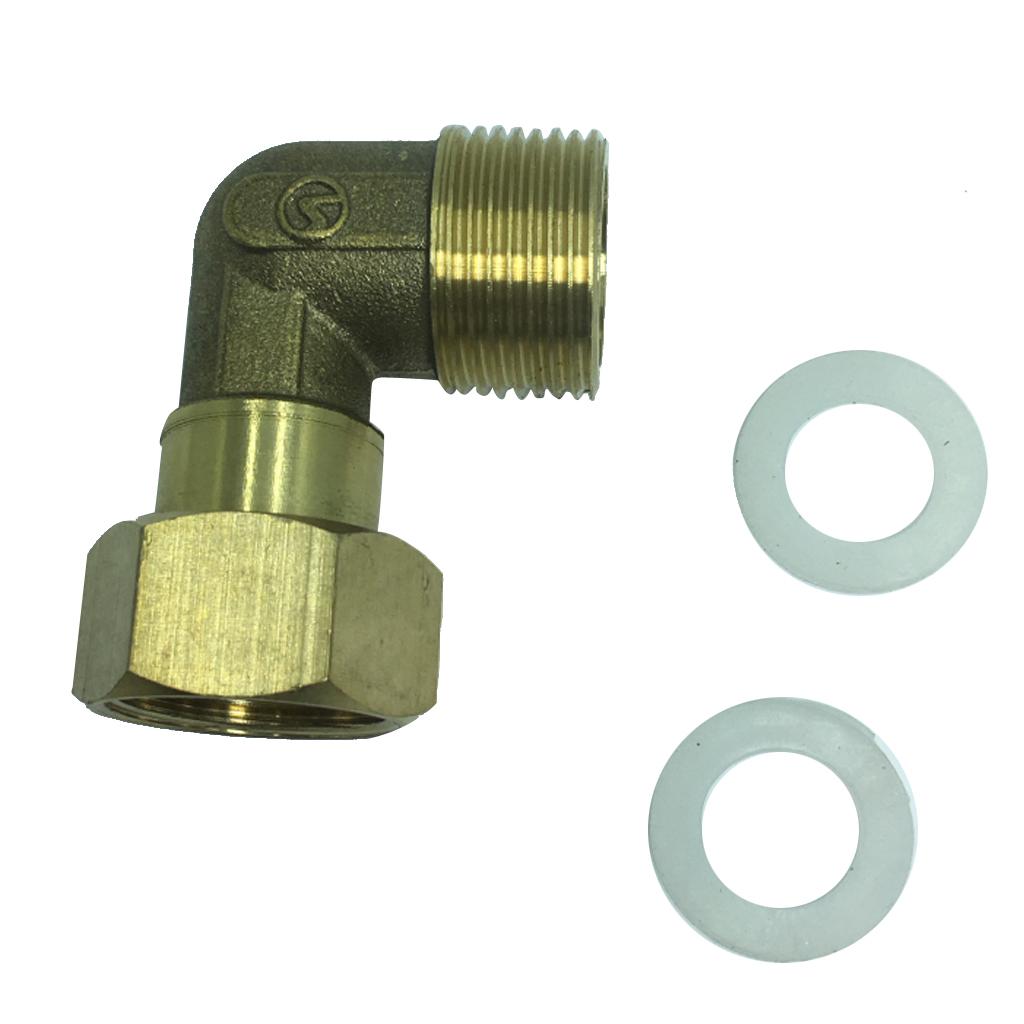 Maxbell Brass Pipe Connector 90 Degree Elbow Tube Connector Joint Fitting Model_3