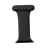 Maxbell Nurses Brooch Pin Silicone Band Strap for iWatch 4 5 6 Black 42 or 44mm