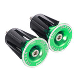 Maxbell 1 Pair Aluminum Alloy Bicycle Bike Handlebar End Plugs Bar End Caps Green