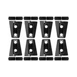 Maxbell 8Pcs Hood Hinge Cover Replaces for JK Wrangler 2007-2017 Easily Install Black