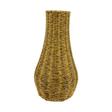 Maxbell Rattan Flower Vase, Wicker Vases Branch Flower Pot rustic Decoration 19cm x 35cm x 9.5cm