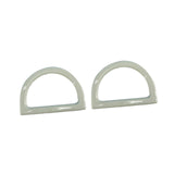 Maxbell 2Pcs Women Purse Handles Belt Replacement DIY Handmade for Tote Purse Making white D shape