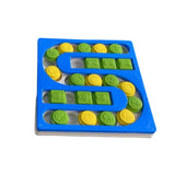 Maxbell Dog Puzzle Toy Treat Dispenser Pet Feeder for Cats Small Medium Large Pets S Blue