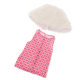 Maxbell Cute Short Skirt & Cape for 18inch Dress Up Accs Red Flower