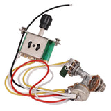 Max Maxb Complete Circuit Wiring Kit 500K 3-Way Toggle Switch for TL Electric Guitar