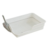 Maxbell Durable Stainless Steel Mesh Grids Pet Training Toilet Indoor Dog Potty Tray White Spacing 18mm